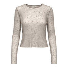 Load image into Gallery viewer, ONLSIVAL RHINESTONE LIFE LONG SLEEVES TOP