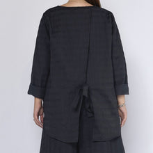 Load image into Gallery viewer, 225185W BLOUSE WITH TIE-BACK DETAIL