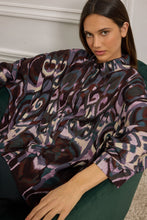 Load image into Gallery viewer, BRIOLA SHIRT PRINT LOOSE 3/4