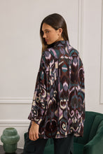 Load image into Gallery viewer, BRIOLA SHIRT PRINT LOOSE 3/4