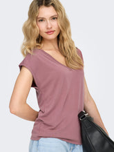 Load image into Gallery viewer, ONLFREES26 SHORT SLEEVES MODAL V BLOUSE