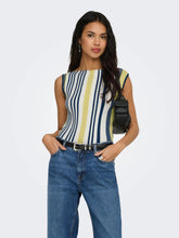 Load image into Gallery viewer, ONLCORALIE STRIPE BOATNECK TOP
