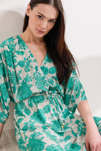 Load image into Gallery viewer, MIREINA LONG FLORAL DRESS WITH FRONT SLIT