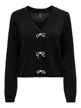 Load image into Gallery viewer, ONLDONNALS V-NECK KNT WITH BOW