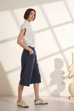 Load image into Gallery viewer, TINDRA HIGHT WAISTED STRIPED BERMUDA SHORT WITH SLASH POCKETS