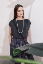 Load image into Gallery viewer, ZARELA SHORT SLEEVES V-NECK BLOUSE