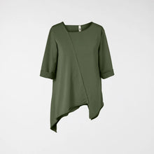 Load image into Gallery viewer, 223727 3/4 SLEEVE BLOUSE ASYMMETRICAL