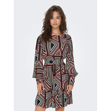 Load image into Gallery viewer, ONLMENDES  LONG SLEEVE BOATNECK DRESS
