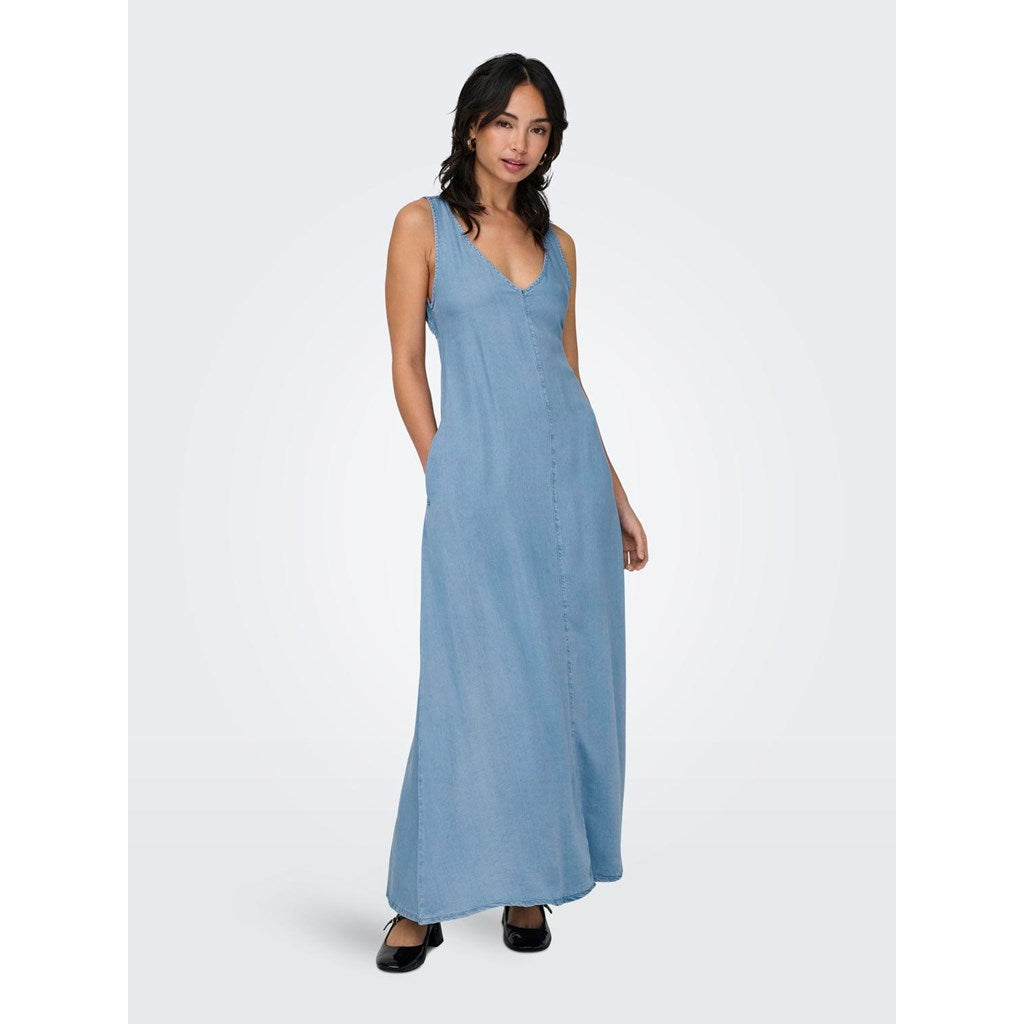 ONLBRIGHTON SLEEVELESS LONG DENIM DRESS