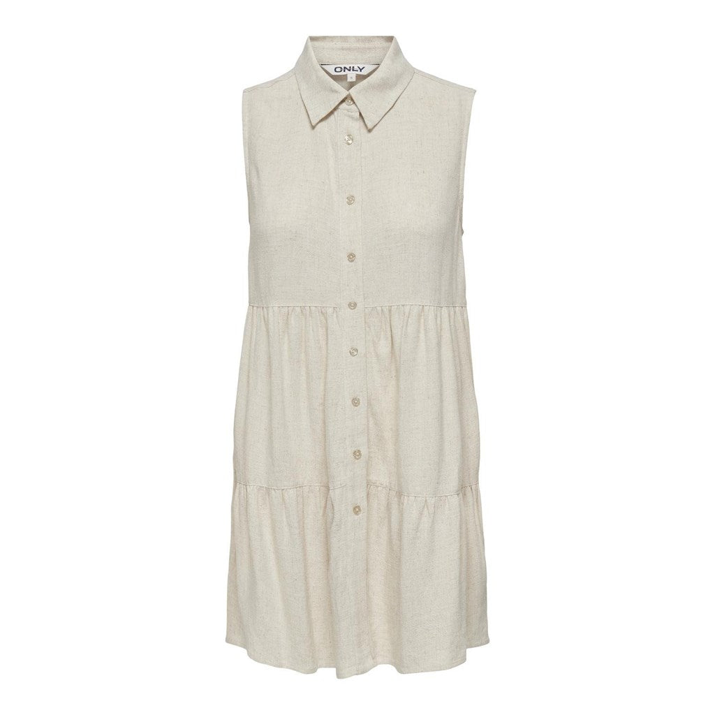 ONLSIESTAS SLEEVELESS LINEN SHORT DRESS