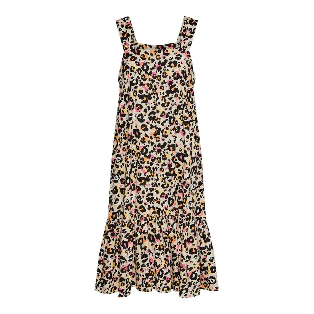 PCARLEM SLEEVELESS PRINTED MIDI DRESS