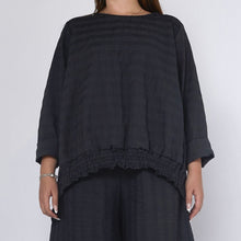 Load image into Gallery viewer, 225185W BLOUSE WITH TIE-BACK DETAIL
