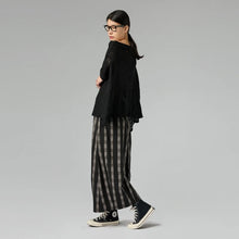 Load image into Gallery viewer, 240382 SHEER BLACK TEXTURED TOP
