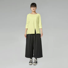 Load image into Gallery viewer, 219356 T-SHIRT WITH SLIT
