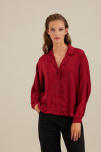 Load image into Gallery viewer, ANGELSHARK LONG SLEEVED SHIRT SATIN WITH BUTTONS FRONT
