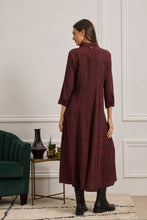 Load image into Gallery viewer, CADENZA DRESS PRINT BUTTONS FRONT
