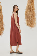 Load image into Gallery viewer, CHARAKI MIDI LINEN DRESS
