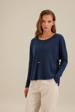 Load image into Gallery viewer, CROW BLOUSE ASYMMETRIC WITH NECKLES
