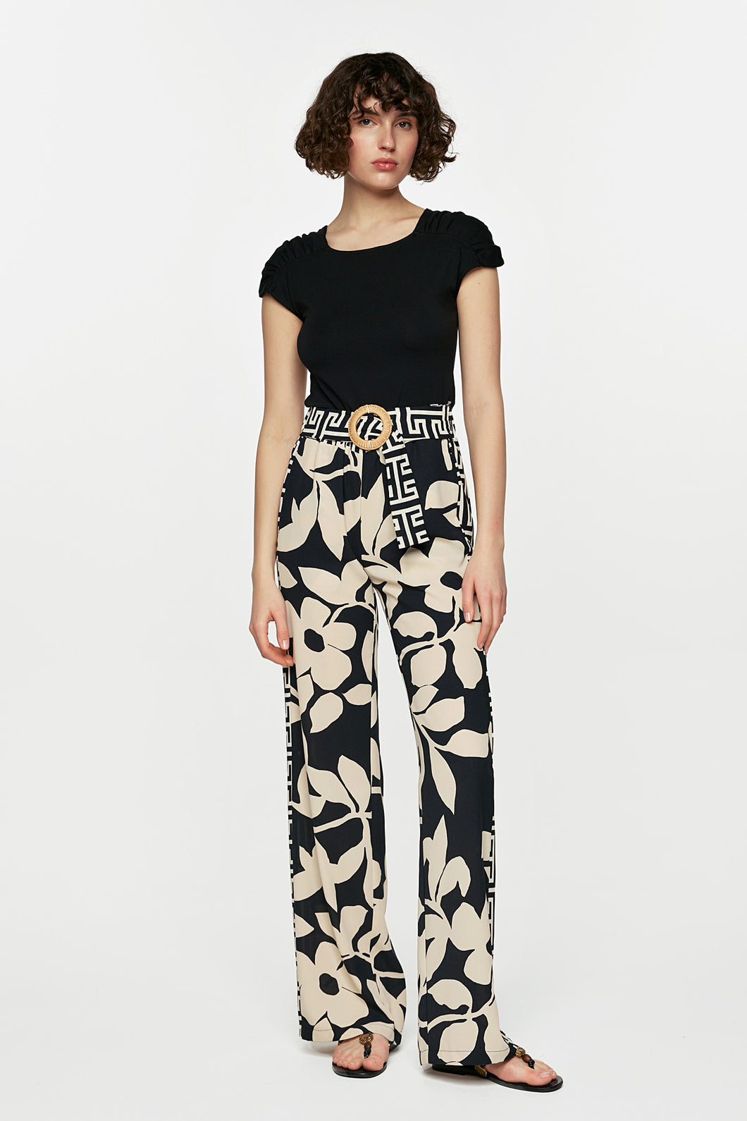 D34050 PRINT BELT PANTS