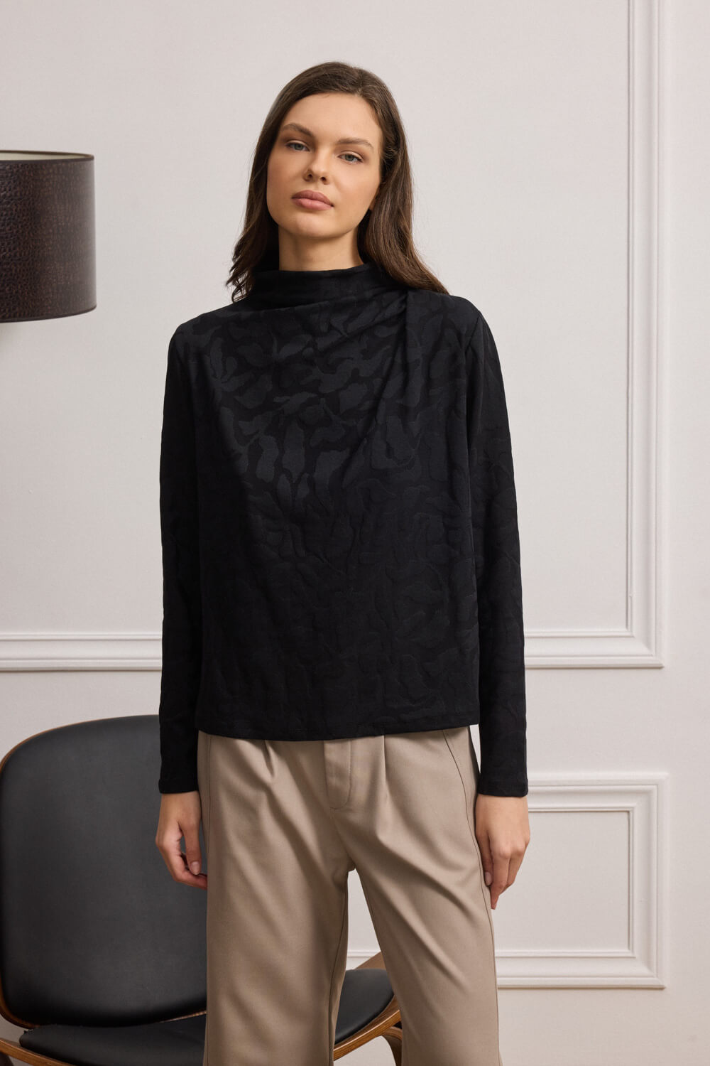 DERRY MOCK-NECK TOP