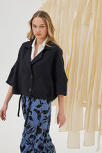 Load image into Gallery viewer, ELAFONISSOS WIDE CROPPED JACKET 3/4 SLEEVES
