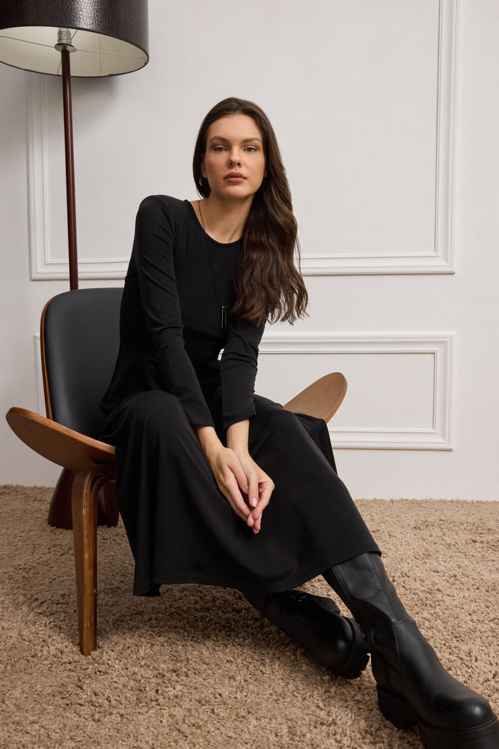 ENYA MAXI DRESS WITH NECKLASE