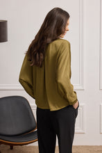 Load image into Gallery viewer, ERROL SATIN SHIRT WITH LAPEL COLLAR
