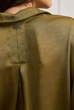Load image into Gallery viewer, ERROL SATIN SHIRT WITH LAPEL COLLAR
