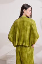 Load image into Gallery viewer, FEORA SHIRT WITH MAO COLLAR AND WATERCOLOR PRINT
