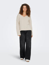Load image into Gallery viewer, ONLWHITNEY V-NECK KNT
