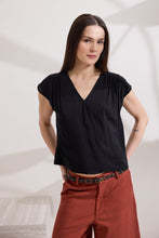 Load image into Gallery viewer, GENTLE TUNIC WITH SHORT SLEEVES AND RUFFLES
