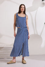 Load image into Gallery viewer, ILIAN POLKA DOT A-LINE SKIRT WITH FRONT OPENING
