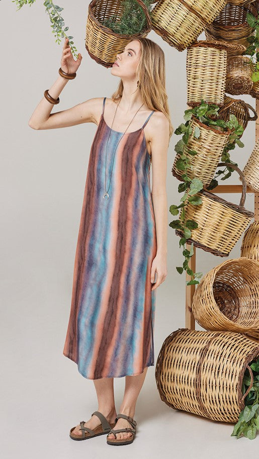 KALIMNOS SLEEVELESS MIDI DRESS VISCOSE