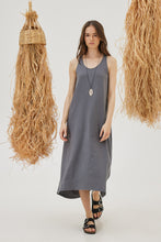 Load image into Gallery viewer, KITHROS SLEEVELESS MIDI COTTON DRESS
