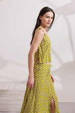 Load image into Gallery viewer, LISELLE CROPPED POLKA DOT TOP IN ASYMMETRIC DESIGN
