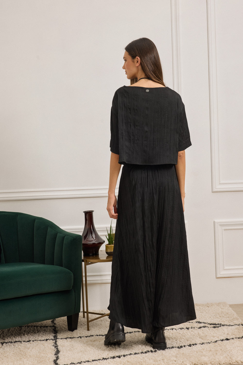 MAMIE SKIRT WITH ELASTIC WAISTBAND