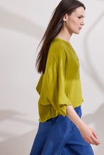 Load image into Gallery viewer, MARSH TUNIC IN CRINKLE FABRIC WITH PUFF SLEEVES
