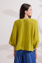 Load image into Gallery viewer, MARSH TUNIC IN CRINKLE FABRIC WITH PUFF SLEEVES
