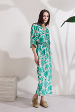 Load image into Gallery viewer, MIREINA LONG FLORAL DRESS WITH FRONT SLIT
