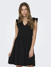 Load image into Gallery viewer, ONLMAYCAP CAP SLEEVE FRILL MINI DRESS
