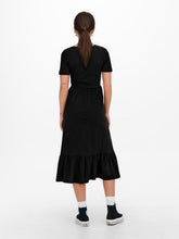 Load image into Gallery viewer, ONLMAYPEPLUM SHORT SLEEVE MIDI DRESS COTTON
