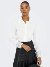 Load image into Gallery viewer, ONLPANAMA WHITE COTTON SHIRT
