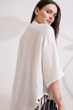 Load image into Gallery viewer, SIDNEY SATIN TUNIC WITH CRINKLE EFFECT AND ASYMMETRY

