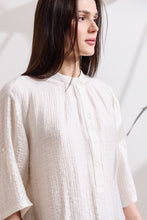 Load image into Gallery viewer, SIDNEY SATIN TUNIC WITH CRINKLE EFFECT AND ASYMMETRY
