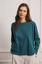 Load image into Gallery viewer, TOBY COTTON BLOUSE ASYMMETRIC WITH POCKET
