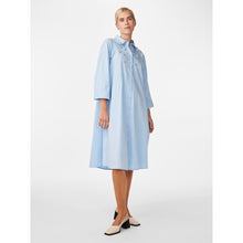 Load image into Gallery viewer, YASZITTA MIDI SHIRT DRESS STRASS COTTON
