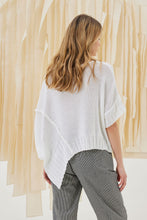 Load image into Gallery viewer, ZADAR CROPPED KNITTED BLOUSE ASYMMETRIC SLEEVES
