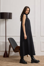 Load image into Gallery viewer, ZENNA BLACK  COLLAR DRESS
