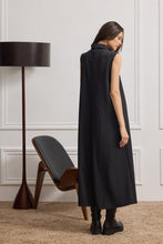 Load image into Gallery viewer, ZENNA BLACK  COLLAR DRESS
