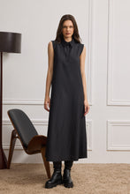 Load image into Gallery viewer, ZENNA BLACK  COLLAR DRESS
